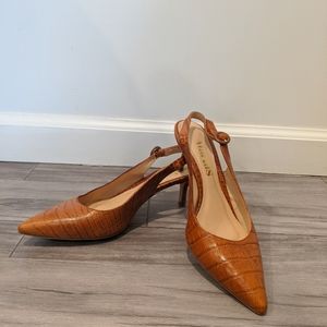 Marais Bessette Kitten Heel Chestnut